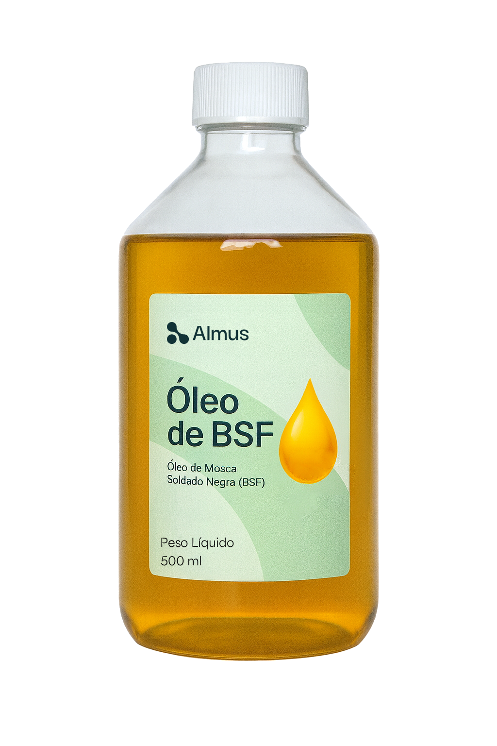 Óleo de BSF em embalagem